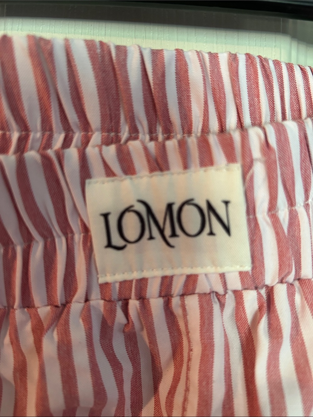 Lomon Pink & White Striped Wide-Leg Pants - Picture 2 of 6